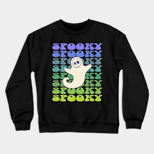 Spooky Ghost Cute Halloween Design Crewneck Sweatshirt